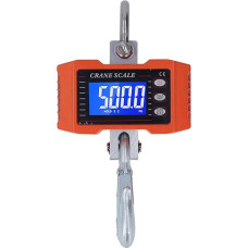 1000 kg/2000 lb Intelligent Hanging Scale with Remote Control, Made of Aluminium Alloy and Stainless Steel, Designed for Warehousing, Textile Industry and Metallurgy