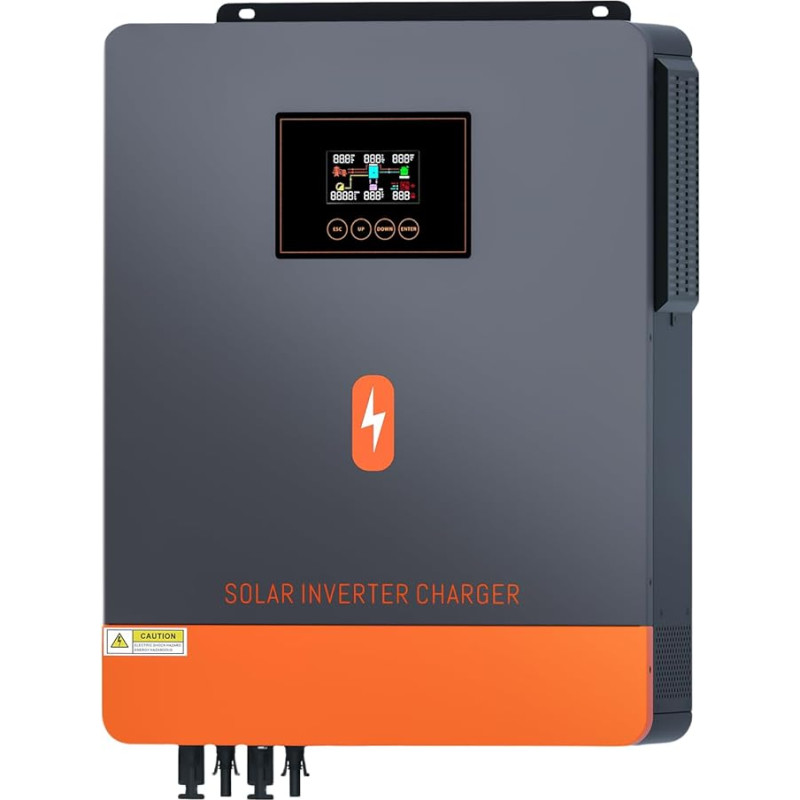 PowMr 10.2 kW Hybrid Inverter 48 V DC to 220 V/230 V AC MPPT Solar Inverter with 180 A MPPT Solar Charge Controller Max PV Input 500 VDC Works with Lead Acid and Lithium Batteries