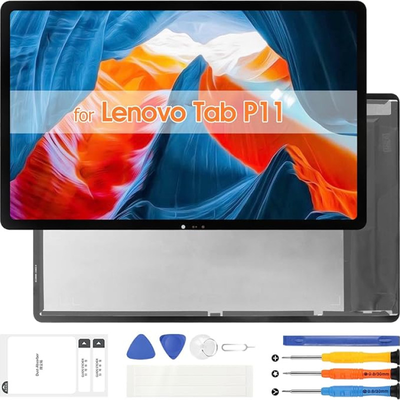 LCD Display for Lenovo Tab P11 TB-J606, for Lenovo Tab P11 Display Screen Replacement TB-J606F TB-J606N for Lenovo Tab P11 / P11 Plus LCD Digitizer Glass Assembly Repair Parts Kit (Black)