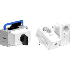 Sontheimer Switch 63A 4-Pin 22 kW Mains 0-Not ULO63/4T/NS/Z101/F976 & TP-Link Powerline Adapter Set TL-PA7017P KIT (1000Mbit/s