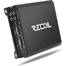 RECOIL DI550.4 Full Range Class D 4 Channel Car Audio Amplifier 1040 Watts Max Power 2-4 Ohm Stable Mosfet Power Supply, Bridgeable