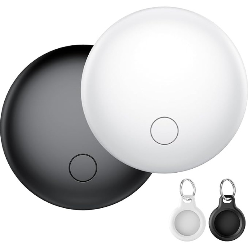Air Tag Schlüsselfinder 2er Pack, Smart Tag Kompatibel mit Apple Wo ist APP(nur iOS), Air Tracker Tag für Schlüssel/Gepäck/Koffer/Brieftasche, IP67 Wasserdicht, Austauschbarer Akku