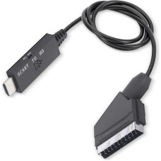 SCART to HDMI Converter, 1080P 60Hz 720P 60Hz HD Video Converter SCART to HD Multimedia Adapter, SCART Converter Video Connection Cable DC 5V Plug and Play
