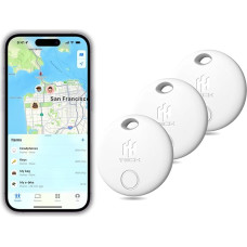 HH-Tech Smart Tag Lite (3) for Apple iOS Devices, Key Tracker, Item Finder, Replaceable Battery, Easily Track Your Wallet, Bag, Suitcase and More Worldwide with iPhone Find My App