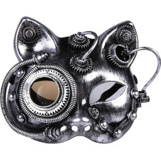 ThinkTop Steampunk stiliaus kaukė, derliaus metalo Cyborg maskaradas kaukė Helovinas Cosplay kostiumas šalis rekvizitai