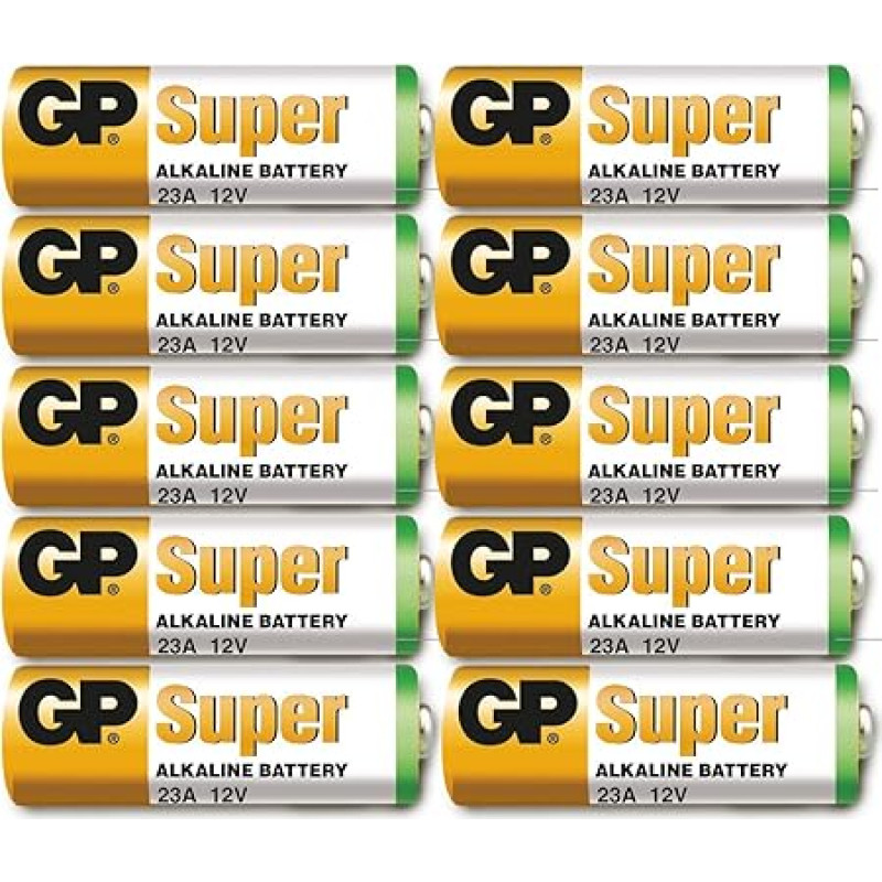 GP - 10 šarminių baterijų pakuotė 23 A - 12 V