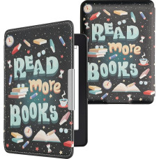 kwmobile Flip Case Compatible with Amazon Kindle Paperwhite Case - eReader Case (for Models up to 2017) - Skaityti daugiau knygų Mėlyna, geltona, žalia