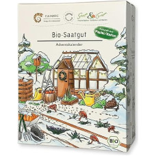 Culinaris Organic Seeds Advent Calendar - Organic Vegetable Seeds from Regional Cultivation in Attractive Calendar