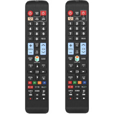 Universal Remote Control for All Samsung TV Smart LED LCD TV LCD LED QLED SUHD UHD HDTV Curved Plasma 4K 3D Smart TVs with Buttons for Netflix, Prime Video, Smart Hub, Backlight