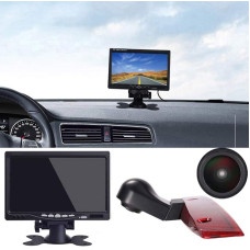 HD IP68 Reversing System Reversing Camera in 3rd Brake Light Brake Light Suitable with Angle Adjustment Night Version IR Light for Van Roof Camera Mercedes Benz Viano Vito W639 Van 3 + 7 Inch Monitor