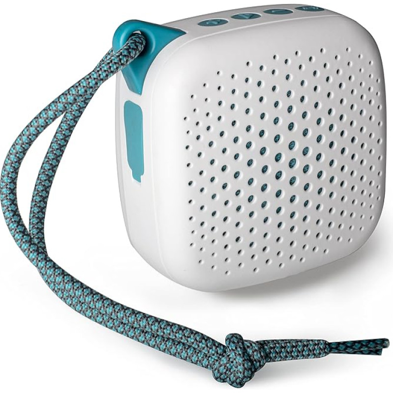 Boompods Rhythm Selfie Bluetooth Speaker - Party Soundbox with Light Show & Selfie Button, IPX7 Waterproof, 5 Hours Playtime, Mini Indoor/Outdoor Speaker Bluetooth for Garden, Shower & Travel