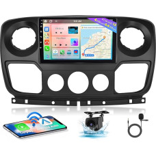 [8 Core 4+64GB] Android 13 Car Radio, Wireless CarPlay Android Car, for Opel Movano 2 Renault Master 3 Nissan NV400 Radio, Screen 10 Inch, Bluetooth, Mirror Link, GPS WiFi DSP FM SWC USB
