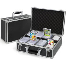 BILIPLE Top Loaders dėžutė 3 x 4 colių 35PT Toploaders, aliuminio prekybos kortelių dėžutė su užraktais, vandeniui atspari Top Loaders kortelių dėžutė, kaladžių dėžutė, prekybos kortos, TCG MTG sporto kortelių saugykla