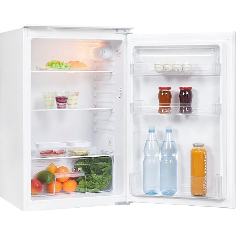 Exquisit Built-In Full-Room Refrigerator White 129 L Energy Efficiency Class F