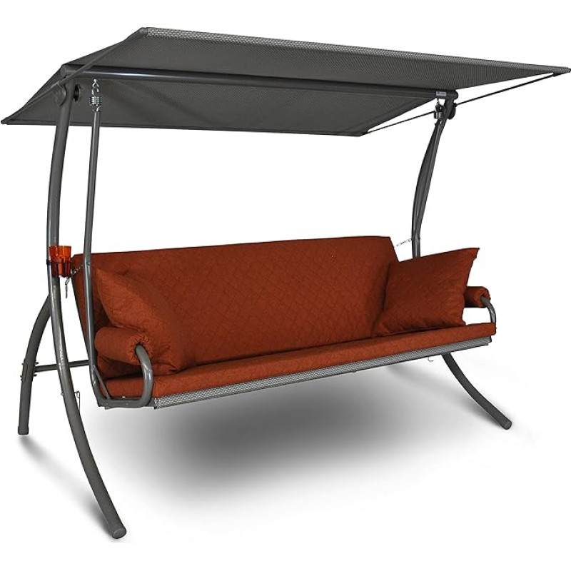 Angerer Elegance Joy 3-Seater Swinging Hammock, terracotta