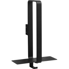 Cornat T319662 Black Edition Towel Rail for Hanging on Shower Walls and Wall Mounting Space for up to 4 Towels with Integrated Hook Stainless Steel Towel Rack