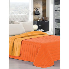 ELEGANT Italian Bed Linen Single Summer Bedspread 170 x 270 cm 170 x 270 cm Orange/Yellow