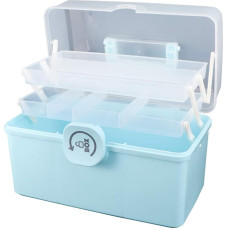 Operitacx Portable Medicine Box Organiser Storage Fold 3 Layers Large Medicine Cabinet Household Medicine Storage Box Medicine Rest Storage Container