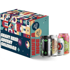 Beer Advent Calendar Tin - Craft Beer Calendar with 24 National and International Top Beers (24 x 0.33 L Tin Including 6 € Deposit), Beer Gift for Men and Women, Beer Gift, Advent Calendar