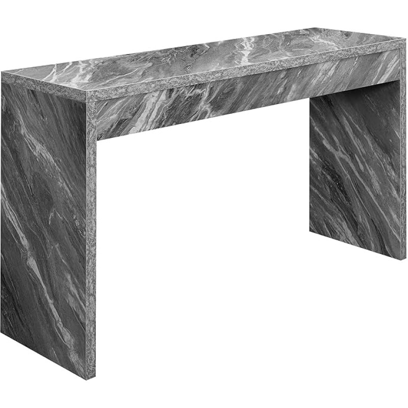 Convenience Concepts Northfield Hall Console Table / Desk, Grey Marble