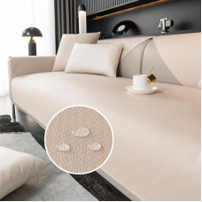 Sofos dangtelis Kampinė sofa L formos vandeniui atsparus sofos dangtelis 3 2 4 vietų su porankiu Dirbtinės odos sofos dangtelis su neslystančiomis grindimis Sofos dangteliai Apsauga nuo įbrėžimų Sofos apsauga Sofos apsauga Lengva valyti