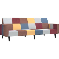 vidaXL sofa lova 2 sėdimos sofos su mediniu rėmu Sofa lova gyvenamajame kambaryje Namų kino biuras Sofa lova Dienos lova Svečių lova Audinys