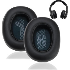 Ersatz-Ohrpolster für JBL Live 650BTNC, 660BTNC, Over-Ear-Kopfhörer, Schwarz, verbesserte Memory-Schaum-Ohrpolster, Ersatz-Ohrpolster, Leder-Ohrpolster, 2 Stück