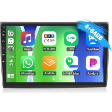 4G+64G CAMECHO Android 13 Autoradio für FIAT Bravo 2008-2013 mit Navi Carplay Android Auto, 9 Zoll Doppel Din Bildschirm Bluetooth 5.0 RDS/FM+Rückfahrkamera