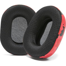 WC PadZ B450 - XL Hybrid-Ohrpolster für BlueParrot B450 & S450 von Wicked Cushions | Verbesserter Komfort und atmungsaktives Sportgewebe | Red Camo