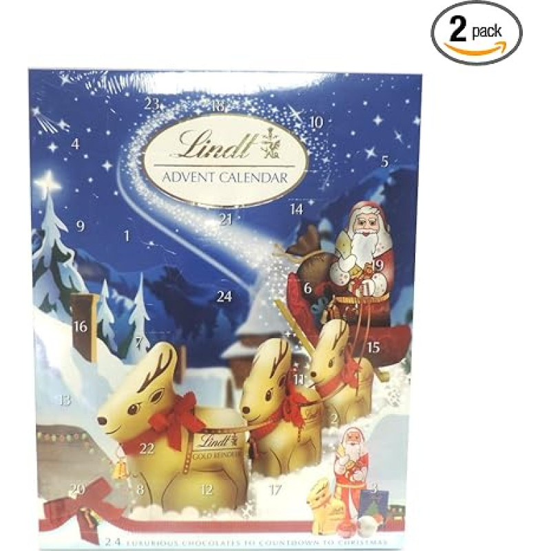 Lindt Advent Calendar 160 g (Pack of 2)