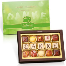 Pralinenbote Gift Box with Letters Chocolates (Thank You, 15 Chocolates)