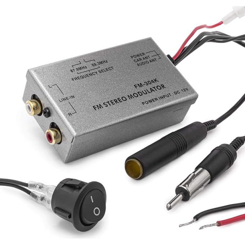 Adapter-Universe® 5775 Universal Stereo MP3 FM Modulator car Antenna car radio Adaptor Cinch Cable