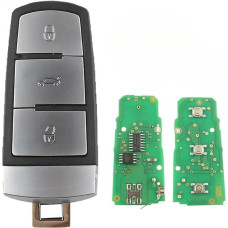 Nuotolinio valdymo rakto kortelės automobilio rakto korpusas VW Volkswagen Passat B6 3C B7 Magotan CC Half Smart 3 mygtukai 433MHz ID48 lustas