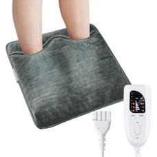 Jooheli Foot Warmer, Electric Foot Muff with 6 Temperature Levels and Overheating Protection with Automatic Shut-Off, Machine Washable, 50 W (Foot Heating)