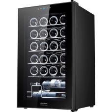 Cecotec Bolero Grandsommelier 2450 Black Compressor Wine Refrigerator, 24 Bottles, High Performance, Quiet, Temperature Adjustable Between 5 and 18°C, Touch Control