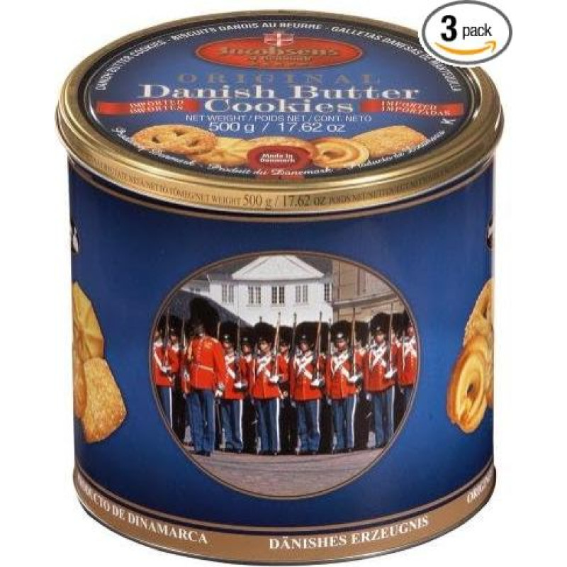 Sausainiai Daniški sviestiniai sausainiai Pakuotė 3 x 500 g