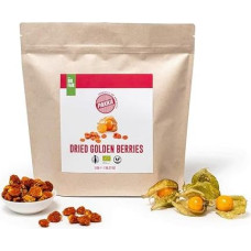 PAKKA Organic Fair Trade Physalis 1 kg, Eco & Fair Dried Cape Gooseberries, Unsugared, Unsulphurised, Directly Made and Bottled by the Producer in Colombia, Vegan 1000 g (Pack of 1)