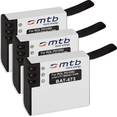 3 x baterijos Rollei Actioncam 430 (4K Full HD WiFi)