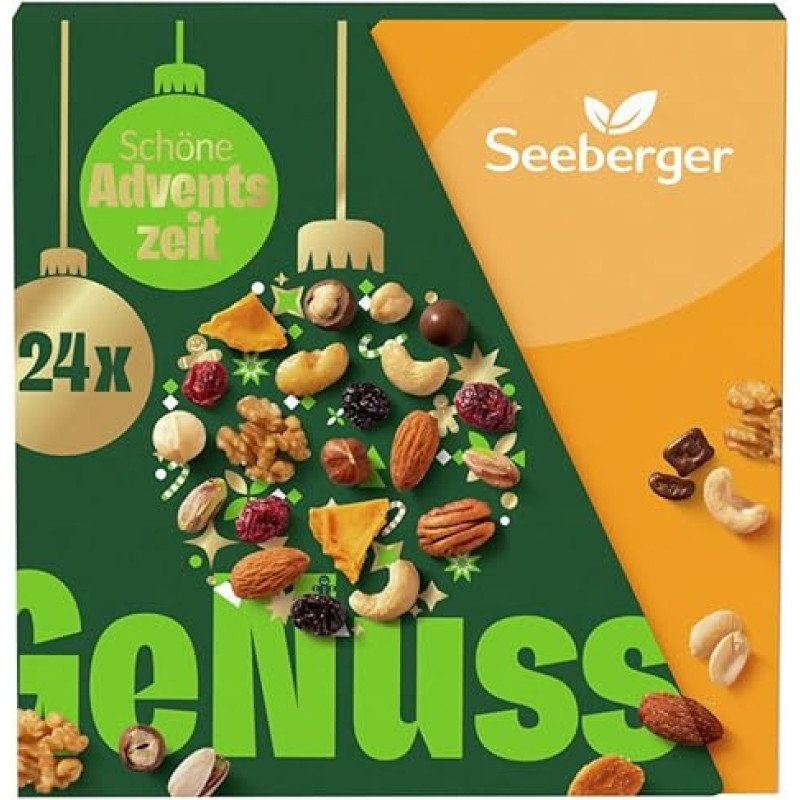 Seeberger Advent Calendar 2024 - 24 Great & Delicious Pleasure Moments Sustainably Packed