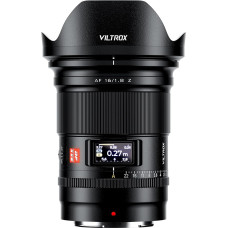 VILTROX 16 mm f/1.8 Z objektyvas Nikon Z-Mount pilno formato plačiakampis pagrindinis automatinio fokusavimo objektyvas su LCD ekrano AF/MF jungikliu, suderinamas su Nikon Z laikikliu Z5 Z50 Z6 Z6II Z7 Z7II ZFC Z30 Z9 Z8