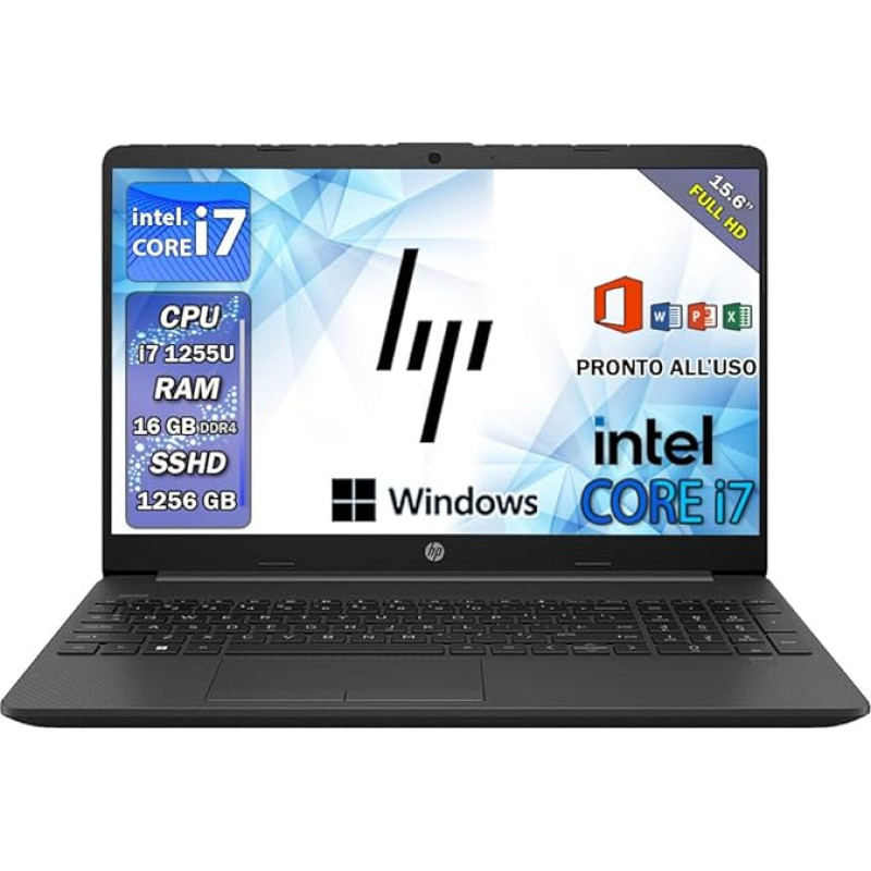 Nešiojamasis kompiuteris HP 250 G7 Nešiojamasis kompiuteris 39,6 cm (15,6 colių) ekranas CPU Intel Core i3 7Th Gen 2,3 GHz / RAM 8 GB DDR4 / SSD 256 GB / VGA INTEL HD 620 / HDMI Wifi Bluetooth / Windows 10 Pro / Krepšys / Pelė Wifi