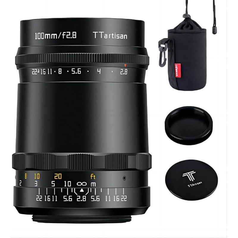 TTartisan 100mm F2.8 Full Frame Bubble Bokeh objektyvas, suderinamas su M42 montavimo fotoaparatais