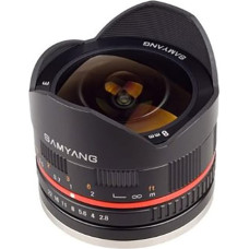 Samyang 8mm F2.8 UMC Fisheye II (juodas) objektyvas Sony E-Mount (NEX) fotoaparatams (SY8MBK28-E)