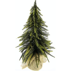 Christmas Tree in Jute with Glitter Artificial Mini Fir Tree in Jute Bag with Glitter in Gold Christmas Tree Christmas Tree Art Artificial Fir Small Christmas Tree Christmas Decoration