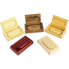 USB atmintinė iš medžio masyvo, skirta nuotraukų albumui, sužadėtuvėms, meilei, širdžiai, vestuvėms, duomenų saugojimui (riešutmedis, 64 GB, 3.0)