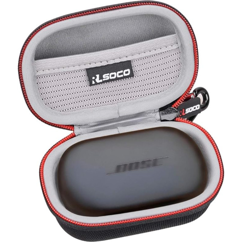 RLSOCO Case for Bose QuietComfort Earbuds with Noise Reduction/Sport Earbuds - Fully Wireless In-Ear Headphones (Black)