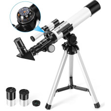 Telescope for Kids, Uverbon F40040 Astronomical Telescope with Finder Scope, Compass and Tripod Refractor Telescope for Kids and Beginners