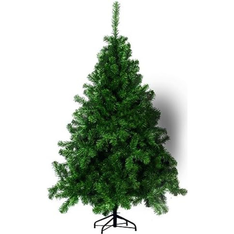 House of Fun American Weihnachtsbaum, 180 cm, 530 Zweige C/Base aus Eisen, Metall, Grün