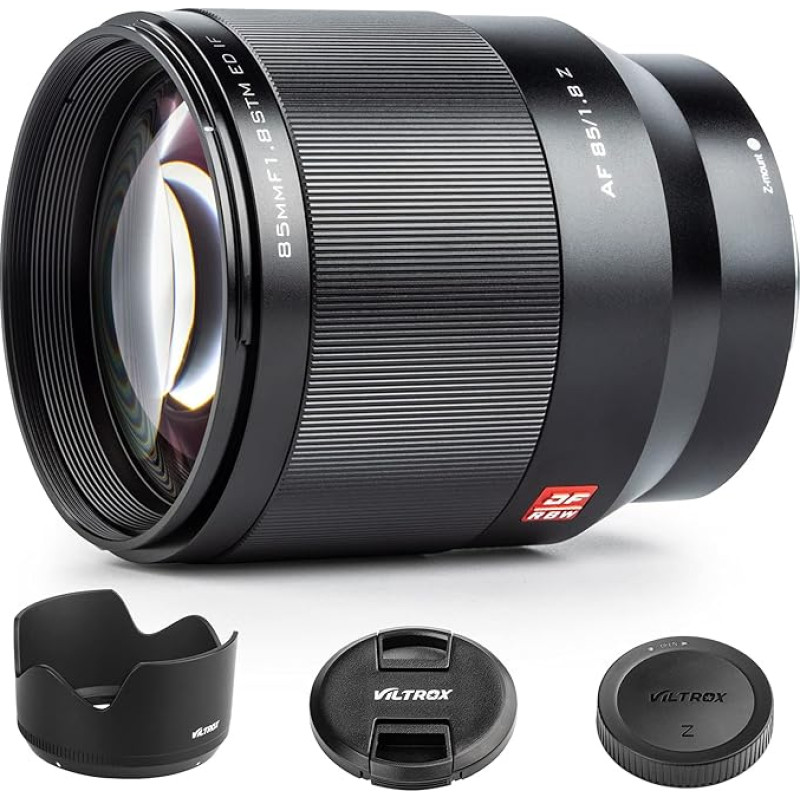 VILTROX 85 mm F1.8 Z automatinio fokusavimo pilno formato objektyvas su didele diafragma ir STM varikliu Portretinis objektyvas, suderinamas su beveidrodžiu Nikon Z-Mount fotoaparatu Z5 Z6 Z7 Z50 Z6Ⅱ Z7Ⅱ