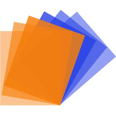 Color Correction Gel Filter 6 Pack 40x50cm Warm Orange Blue Lighting Sheet for Photo Studio Video Flashlight LED Light Photography